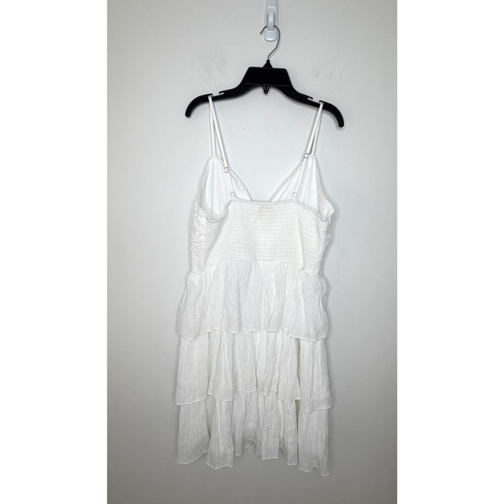 Rebellion Again Tiered Baby Doll Dress Women's L Lace Bodice Festival Coquette - Picture 2 of 13